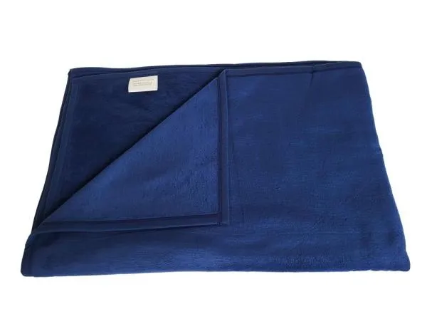 Allergiker Kuscheldecke kochfest 140x200 cm, marine