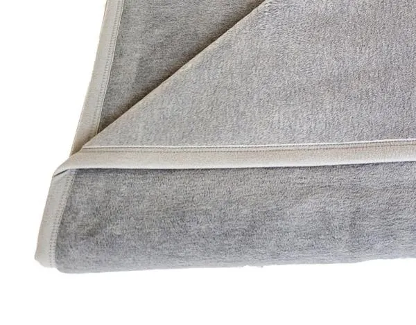 Allergiker Kuscheldecke kochfest 140x200 cm, hellgrau