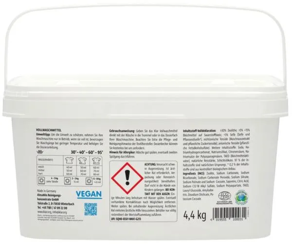Klar Vollwaschmittel ohne Duft 4,4 kg