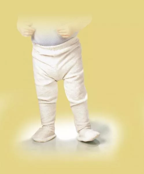 Frottee Unterhose lang mit Fuß