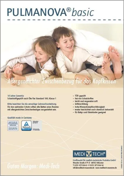 Pulmanova basic Kissenbezug | Allergiker Encasing | milbendicht & atmungsaktiv