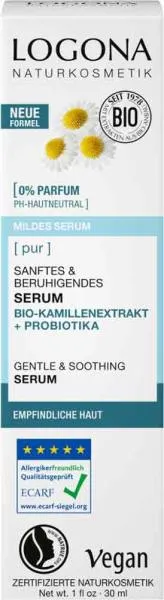 Logona PUR Serum mit Bio Kamille 30ml