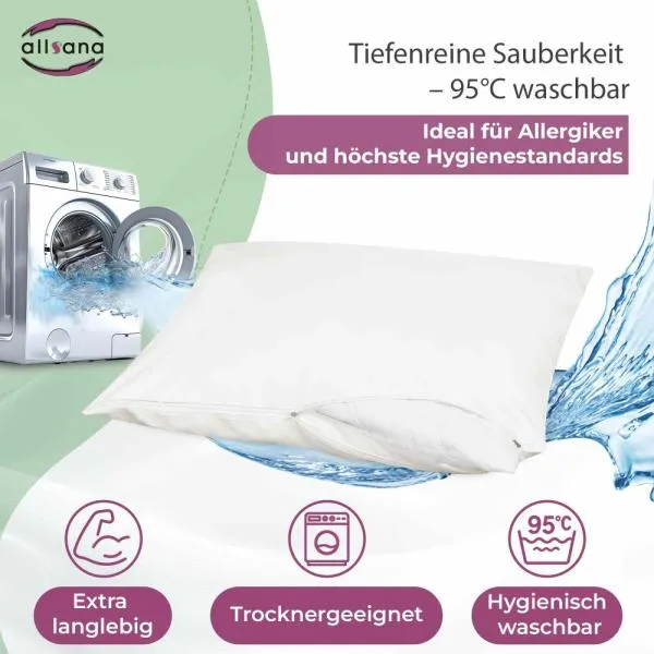 Waschbarkeit allsana sensitive care Encasings