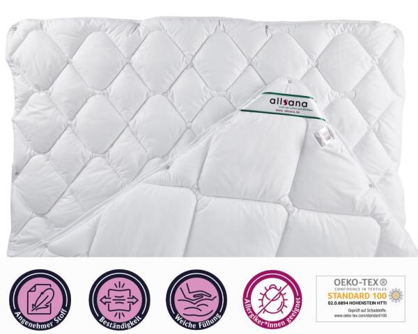 allsaneo® Microfaser 4-Jahreszeiten Bettdecke 200x220 cm