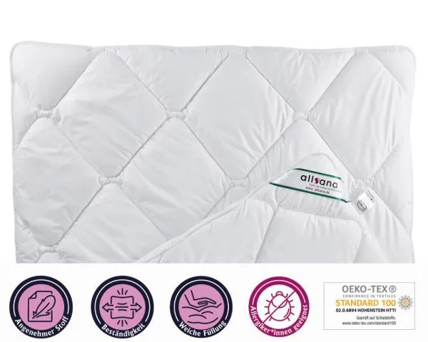 allsaneo® Microfaser Duo Steppbett 155x220 cm