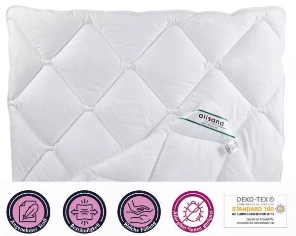 allsaneo® Microfaser Ganzjahres Steppbett 135x200 cm