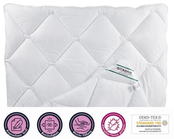allsaneo® Microfaser Ganzjahres Steppbett 155x220 cm