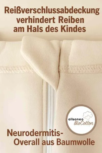 allsaneo Neurodermitisoverall aus Baumwolle allsaneo Neurodermitisoverall aus Baumwolle