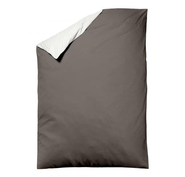 allsaneo Bettwäsche Satin de Luxe natur/ taupe
