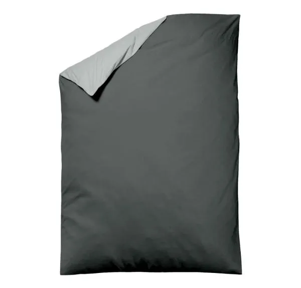 allsaneo Bettwäsche Satin de Luxe silber/anthrazit