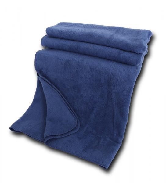 Bio Baumwoll Kuscheldecke, indigo