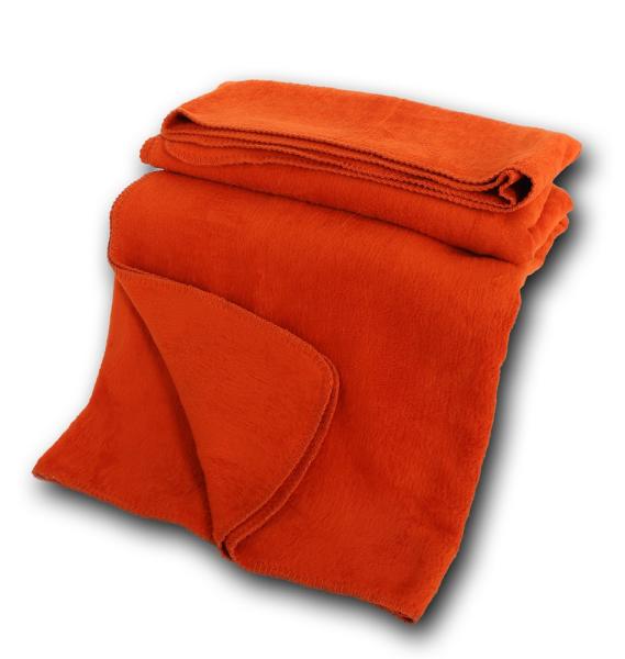 Bio Baumwoll Kuscheldecke, orange