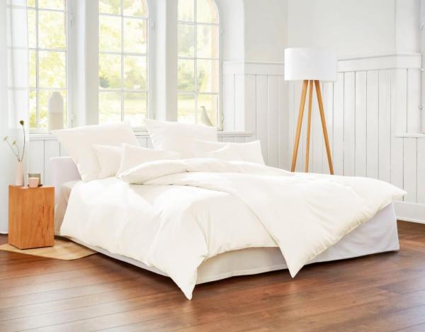 Cotonea Bio Satin Bettwäsche Classic weiß