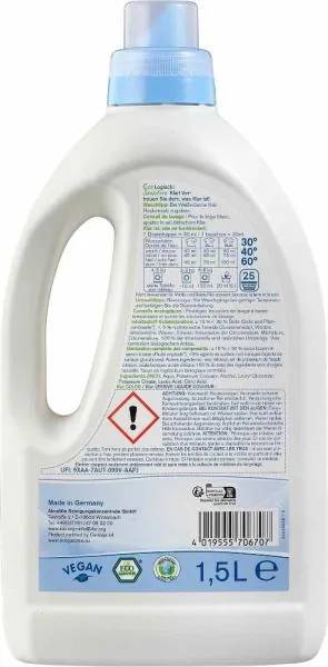 Klar Color Waschmittel sensitive flüssig 1,5 l