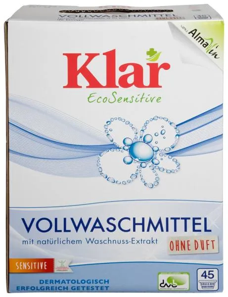 Klar Vollwaschmittel ohne Duft 2,475 kg