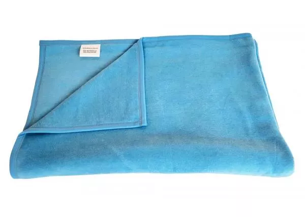 Allergiker Kuscheldecke kochfest 140x200 cm, hellblau