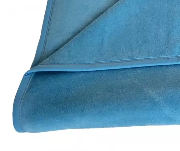 Allergiker Kuscheldecke kochfest 140x200 cm, hellblau
