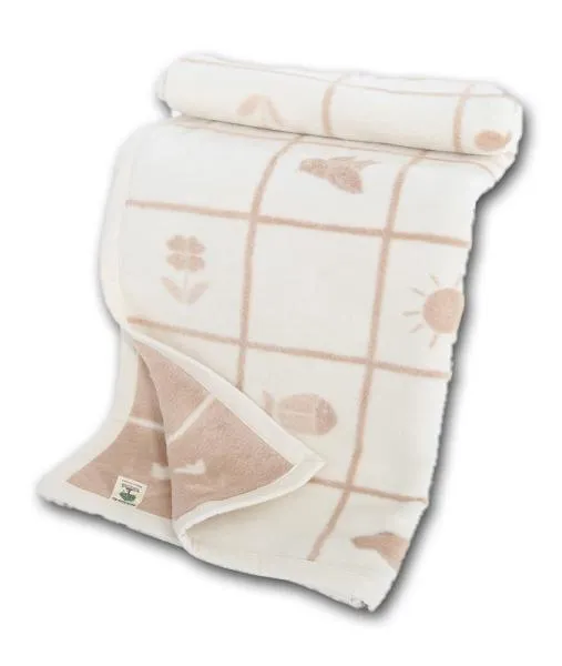 Bio Baby & Kinder Kuscheldecke, zimt-natur