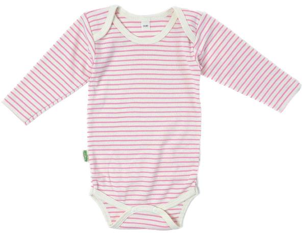 Lotties Bio Ringel Body langarm rosa