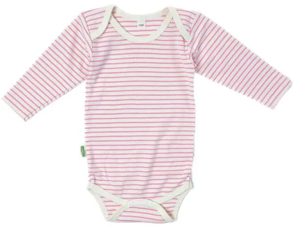 Lotties Bio Ringel Body langarm rosa