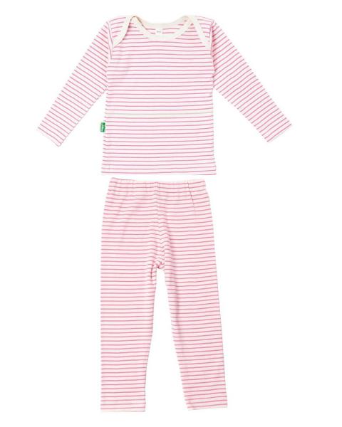Lotties Bio Ringel Wäsche- Set 2-teilig rosa