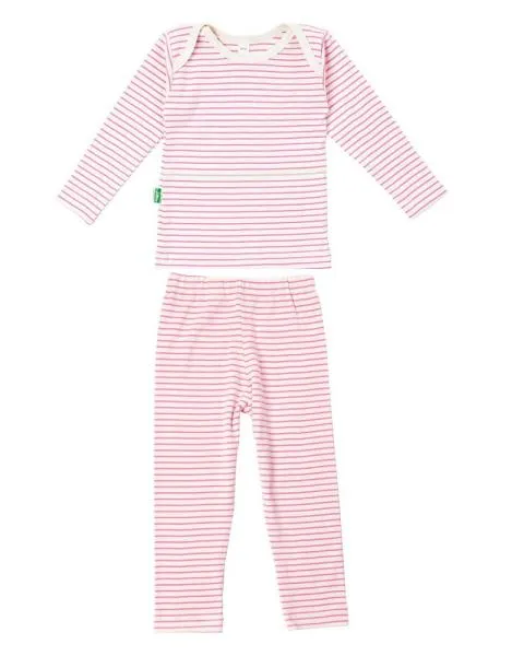 Lotties Bio Ringel Wäsche- Set 2-teilig rosa