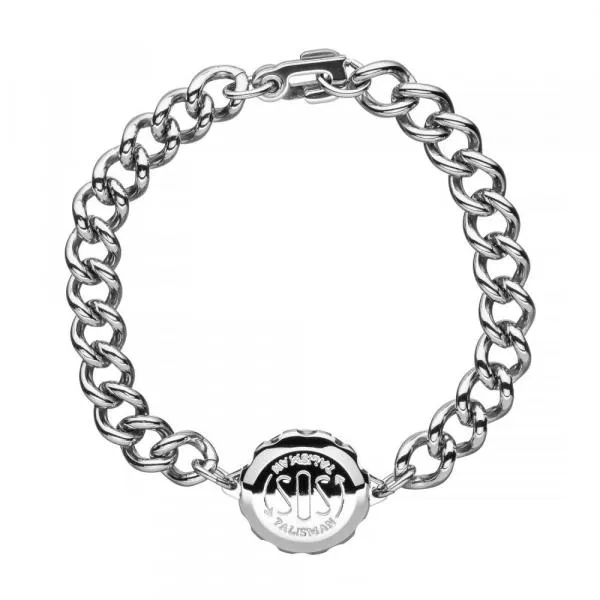 SOS Talisman Herren Kettenarmband Edelstahl SOS Talisman Herren Kettenarmband Edelstahl