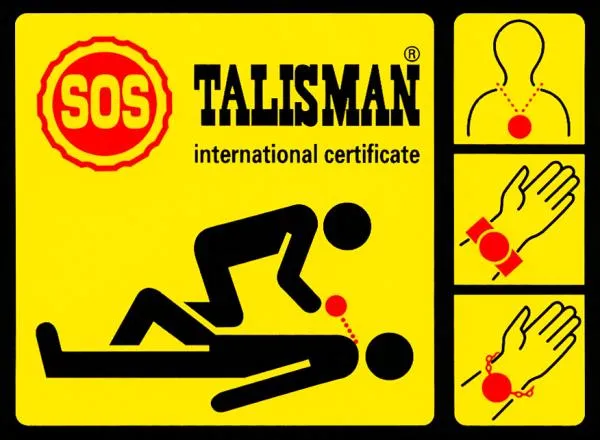 SOS Talisman Aufkleber