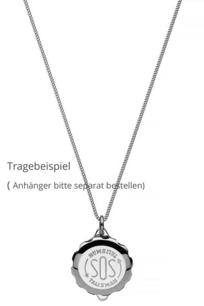 SOS Talisman Collierkette Edelstahl