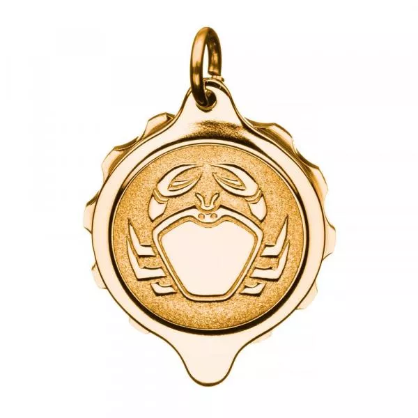 SOS Talisman Anhänger vergoldet, Sternzeichen Krebs SOS Talisman Anhänger vergoldet, Sternzeichen Krebs