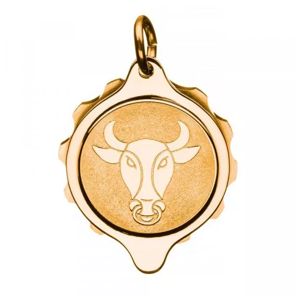 SOS Talisman Anhänger vergoldet, Sternzeichen Stier SOS Talisman Anhänger vergoldet, Sternzeichen Stier