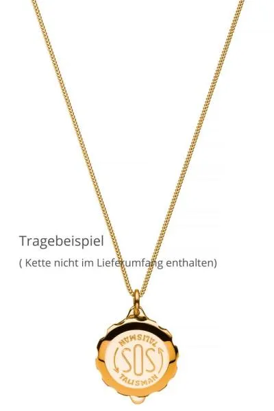 SOS Talisman Anhänger vergoldet SOS Talisman Anhänger vergoldet