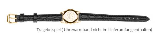 SOS Talisman für Uhrenarmband vergoldet, Damen