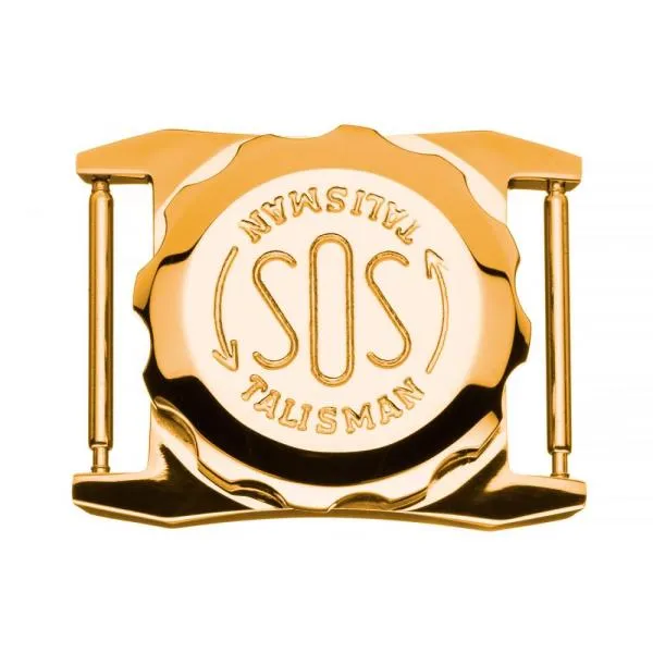 SOS Talisman für Uhrenarmband vergoldet, Herren