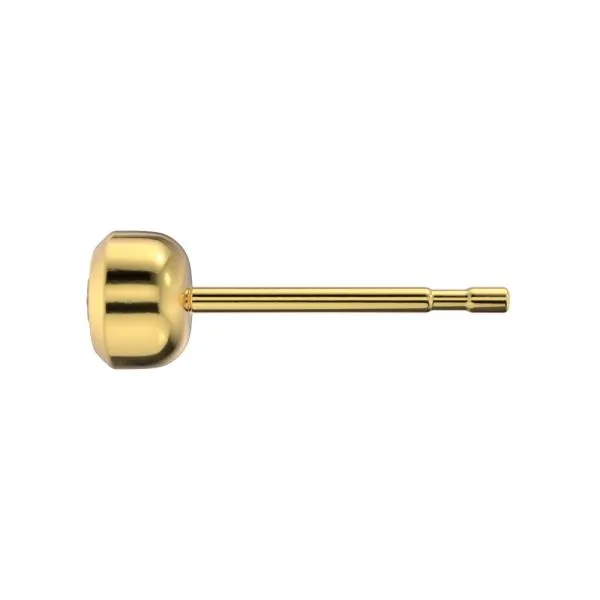 Antiallergische Ohrstecker Zirkonia Rundfassung vergoldet Antiallergische Ohrstecker Zirkonia Rundfassung vergoldet