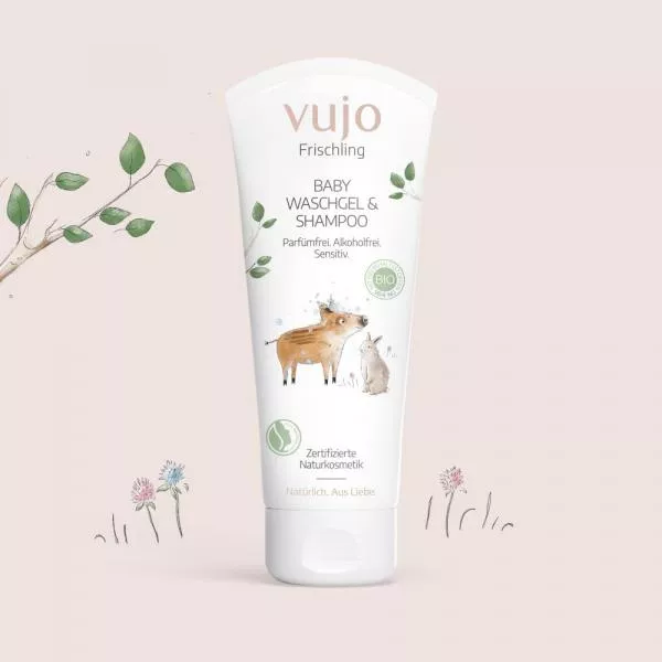 Vujo Frischling Waschgel & Shampoo sensitiv, parfümfrei