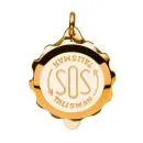 SOS Talisman Anhänger vergoldet