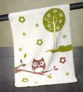 Bio Babydecke Eule, 75x100 cm