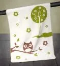 Bio Babydecke Eule, 75x100 cm