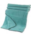 Bio Baumwoll Kuscheldecke, smaragd- türkis