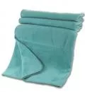 Bio Baumwoll Kuscheldecke, smaragd- türkis