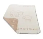 Bio Baby Kuscheldecke Schäfchen, zimt-natur