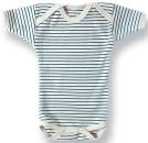 Lotties Bio Ringel Body kurzarm blau