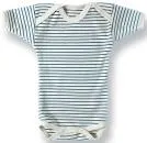 Lotties Bio Ringel Body kurzarm blau