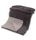 Kuscheldecke mit Baumwolle doubleface anthrazit-grau 150x200
