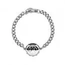 SOS Talisman Damen Kettenarmband Edelstahl