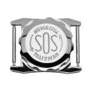 SOS Talisman für Uhrenarmband in Edelstahl, Herren